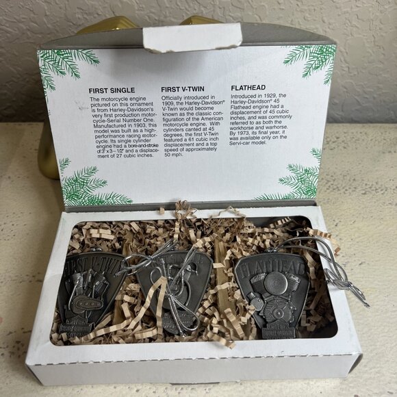 Vintage Harley Davidson Wrap-Up The Rumble Christmas Ornaments (1999) - Picture 9 of 9